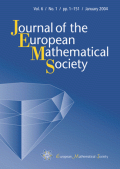 Journal of the European
Mathematical Society