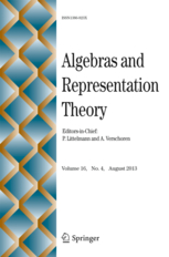 Algebras and
Representation Theory